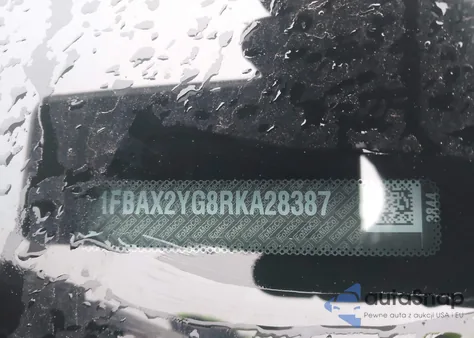 2024 Ford Transit-350 Passenger Van Xlt from USA, damaged, VIN 1FBAX2YG8RKA28387